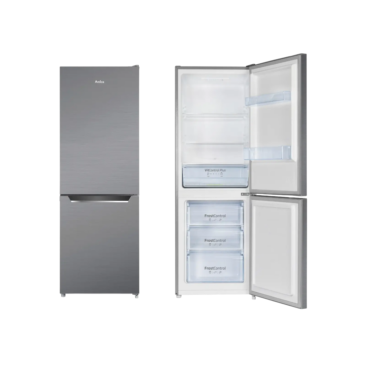 Lodówka wolnostojąca Amica FK2425.4UNTX(E) Slim 159cm.