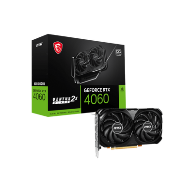 Karta graficzna MSI GeForce RTX 4060 VENTUS 2X BLACK OC 8GB GDDR6.