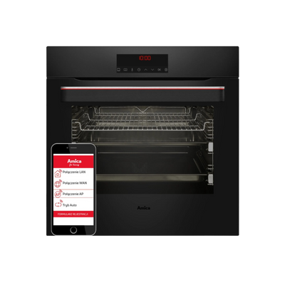 Piekarnik do zabudowy Amica ED57634BA+ Q-TYPE WiFi.
