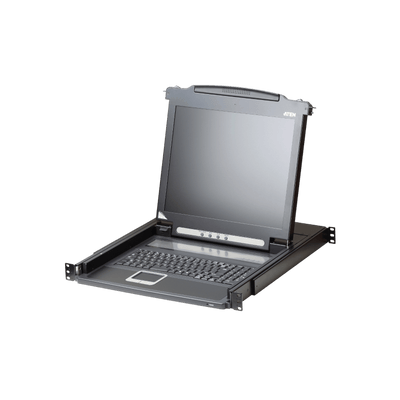 Konsola KVM ATEN CL1000N LCD 19" typu SingleRail (PS/2-USB, VGA).