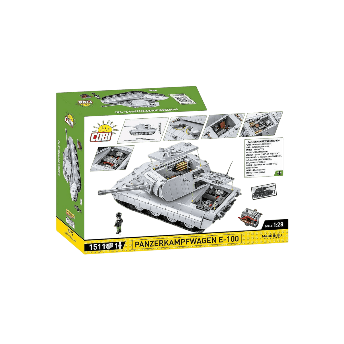 Cobi Klocki World War II Panzerkampfwagen E-100.