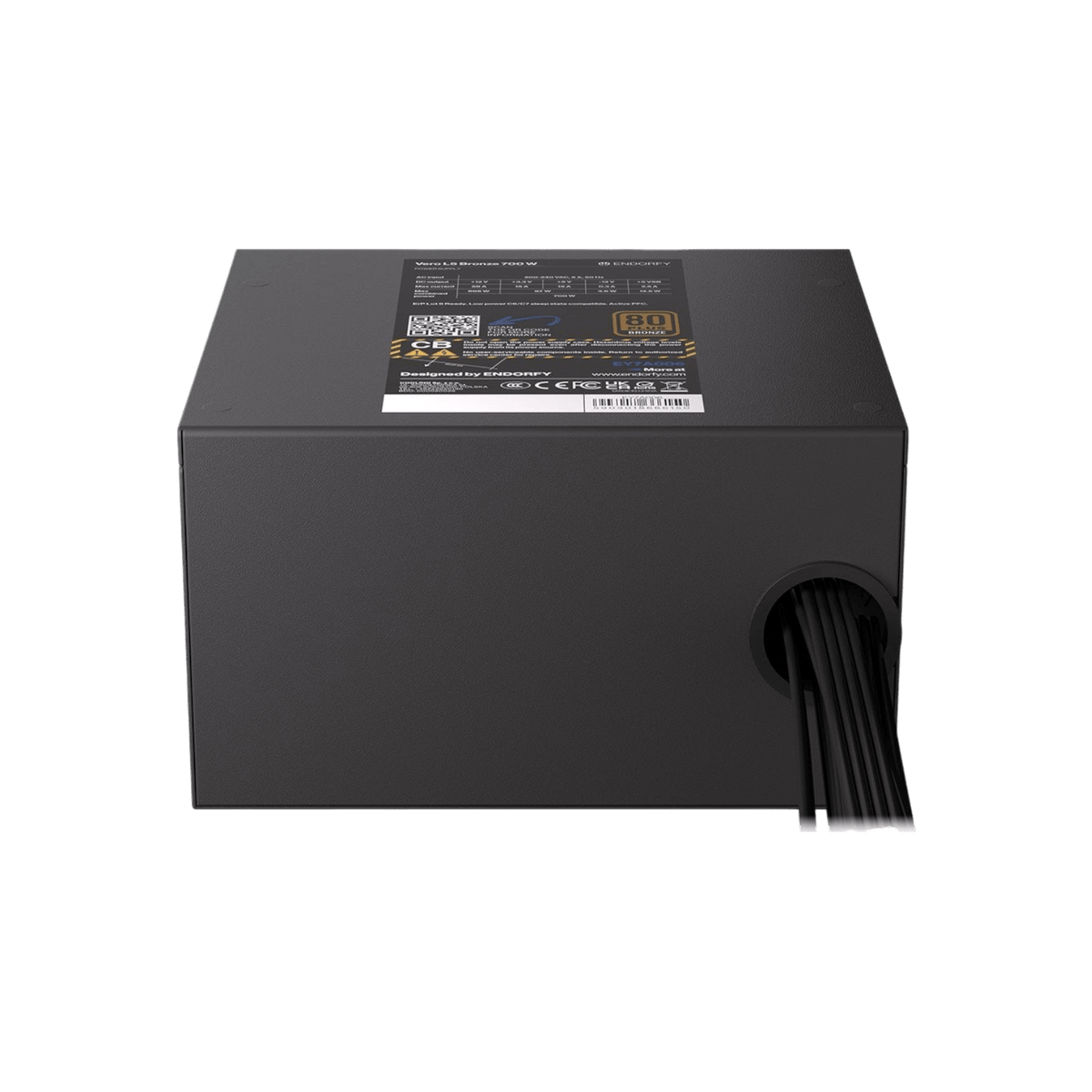 Zasilacz komputerowy Endorfy Vero L5 Bronze 700W EY7A006 80 Plus Bronze.