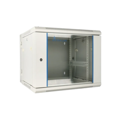 Szafa rack Extralink 19" 9U 600x600mm AZH wisząca dwusekcyjna Szary.
