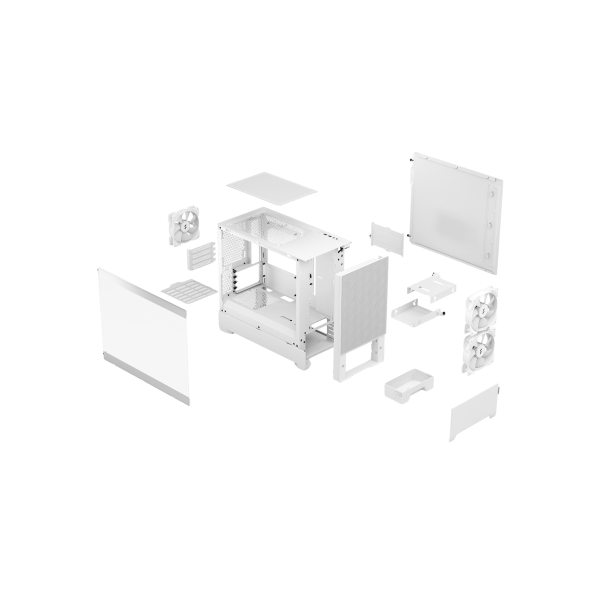Obudowa Fractal Design Pop Mini Air RGB White TG Clear Tint.