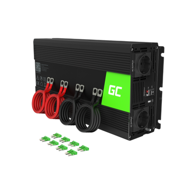 Przetwornica Green Cell INV15 12V na 230V 3000W/6000W Czysta sinusoida.