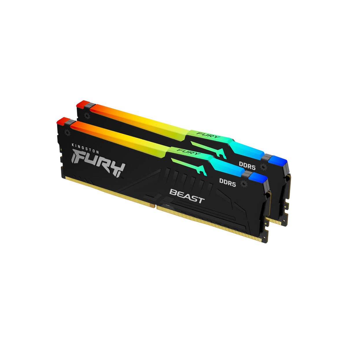 Pamięć RAM Kingston Fury Beast DDR5 RGB 32GB (2x16GB) 6400MHz CL32 EXPO Black.