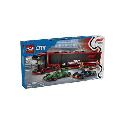 LEGO City Zestaw F1 Ciężarówka z bolidami RB20 i AMR24 F1 60445.