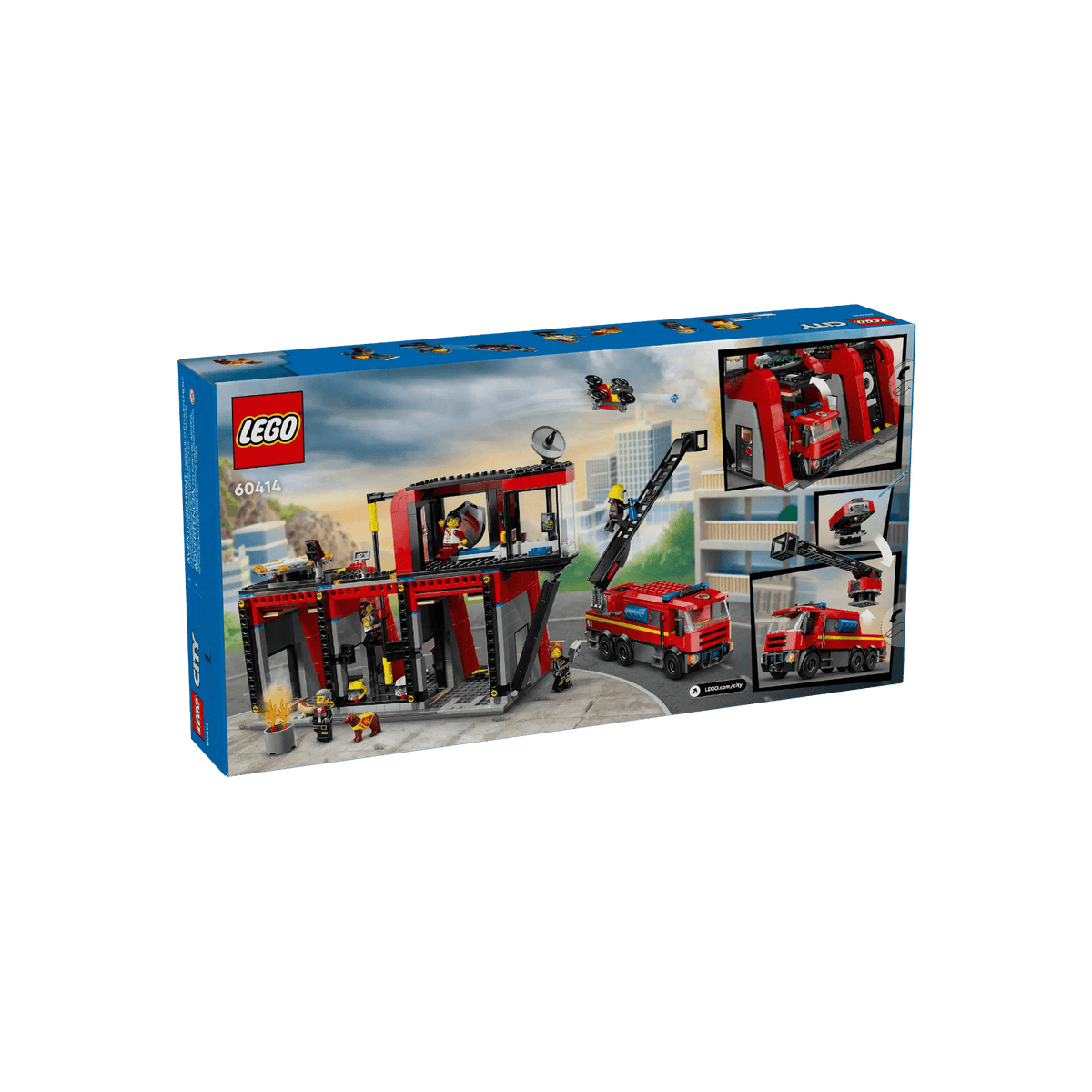 LEGO City Zestaw Remiza strażacka z wozem strażackim 60414.
