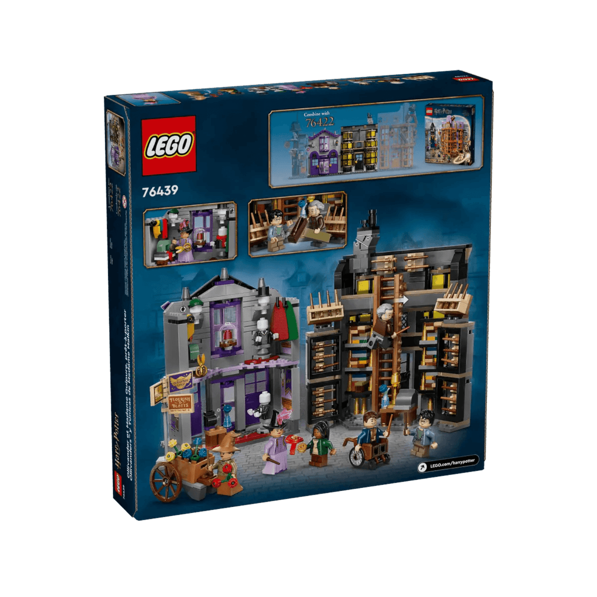 LEGO Harry Potter Magiczny zestaw Sklepy Ollivandera i Madame Malkin 76439.