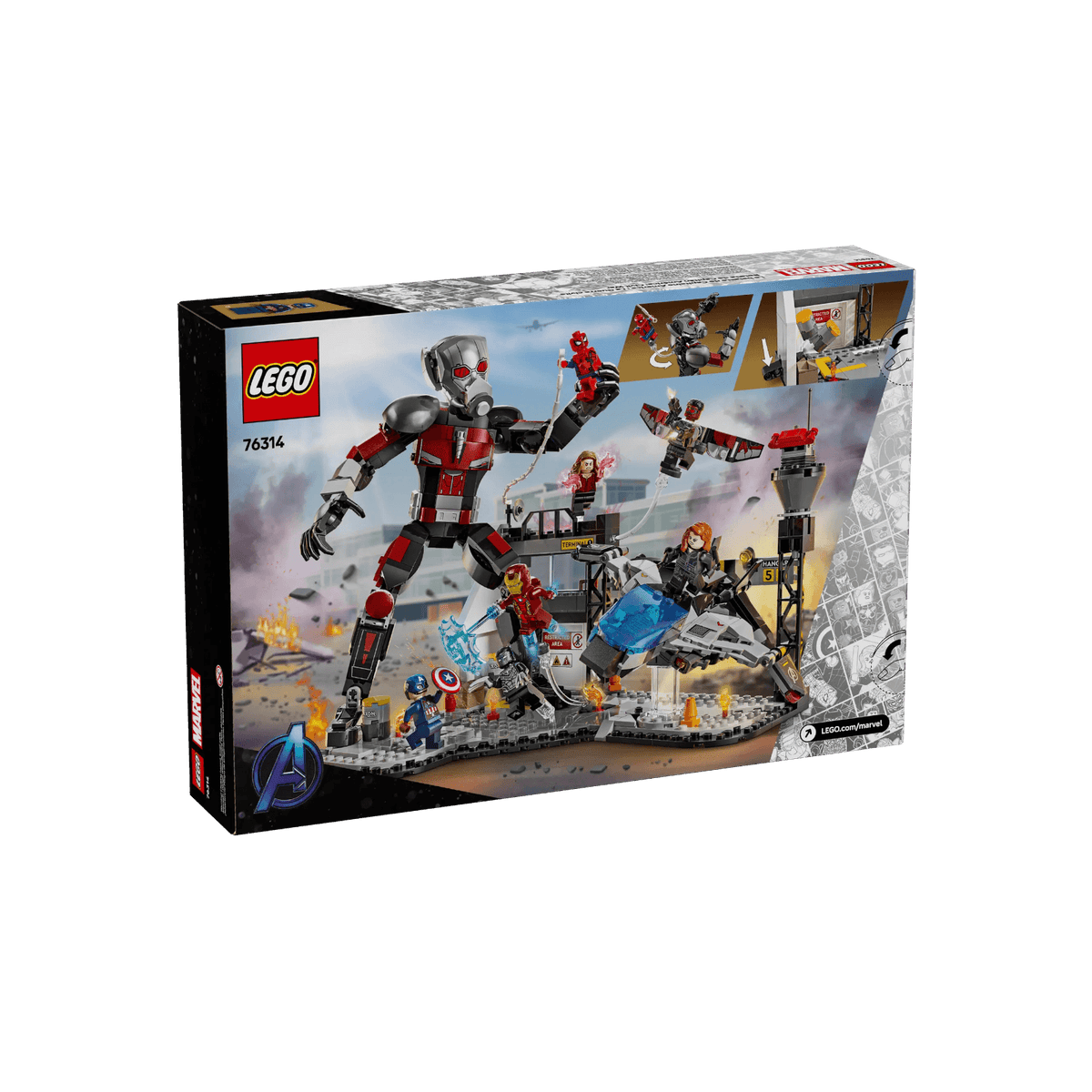 LEGO Marvel Super Heroes Kapitan Ameryka: Wojna bohaterów - bitwa 76314.