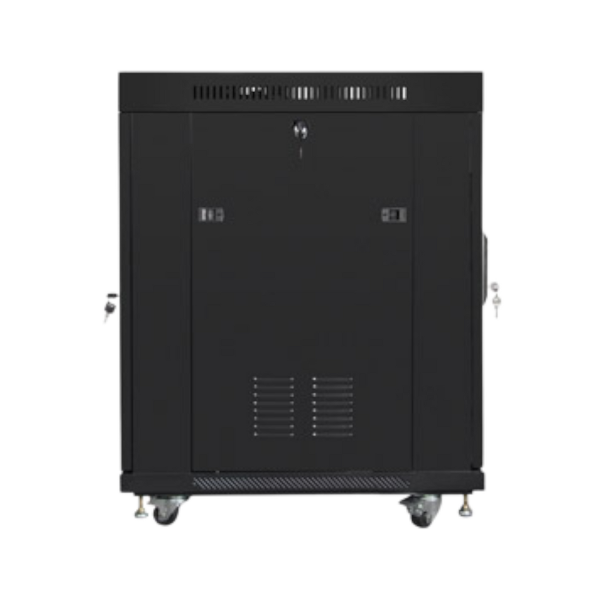Szafa rack Lanberg 19" 15U 800x1000mm stojąca LCD V2 Drzwi szklane Czarny.