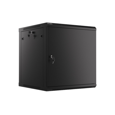 Szafa rack Lanberg 19" 12U 600x600mm wisząca Drzwi metalowe Czarny.