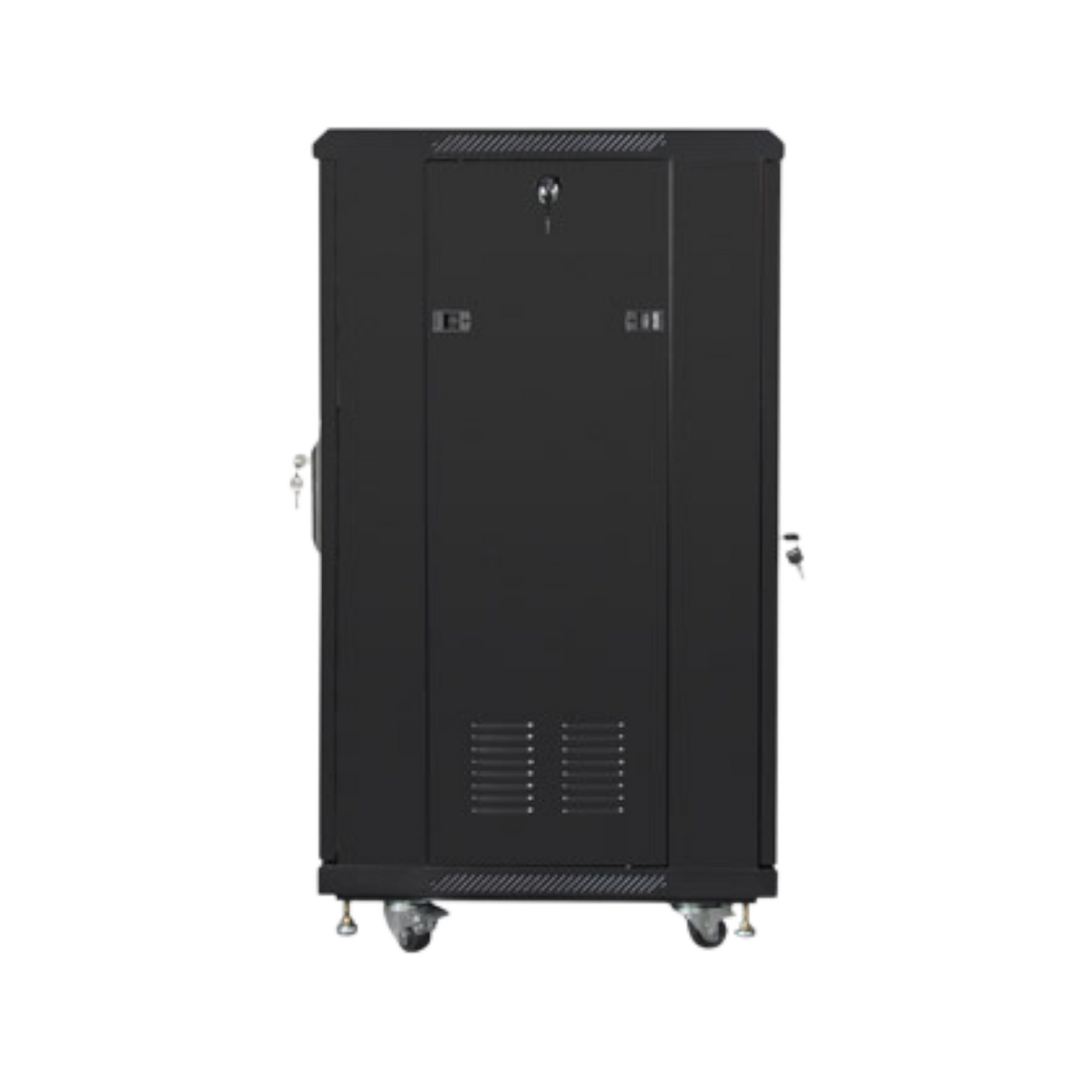 Szafa rack Lanberg 19" 22U 600x600mm stojąca Drzwi szklane Czarny.
