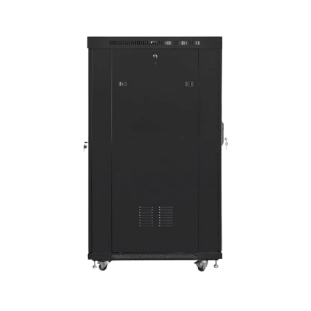 Szafa rack Lanberg 19" 22U 800x1000mm stojąca LCD V2 Drzwi perforowane Czarny.