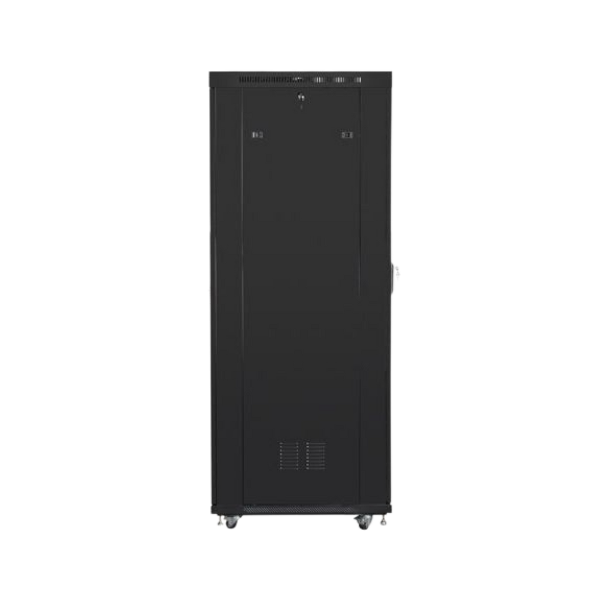 Szafa rack Lanberg 19" 27U 800x1000mm stojąca LCD V2 Drzwi perforowane Czarny.