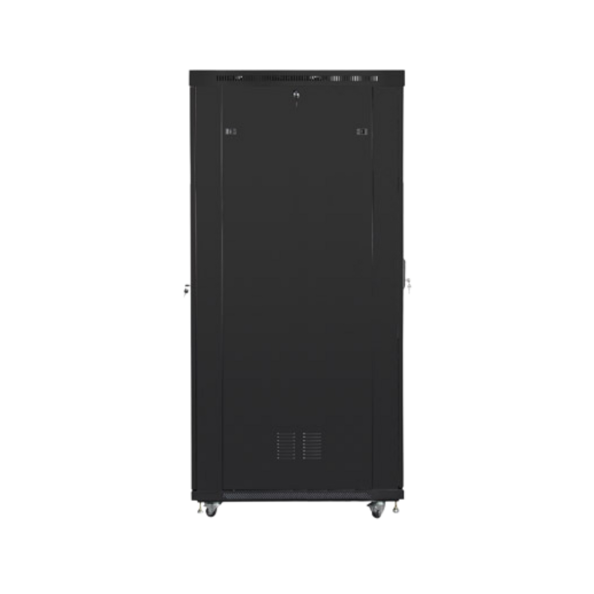 Szafa rack Lanberg 19" 42U 800x1200mm stojąca LCD V2 Drzwi perforowane Czarny.