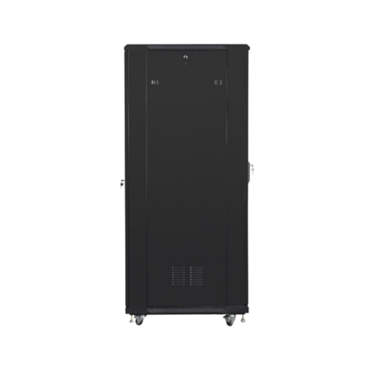 Szafa rack Lanberg 19" 47U 800x800mm stojąca Drzwi szklane Czarny.