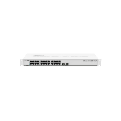 Switch zarządzalny Mikrotik CSS326-24G-2S+RM 24xGbE 2xSFP+.