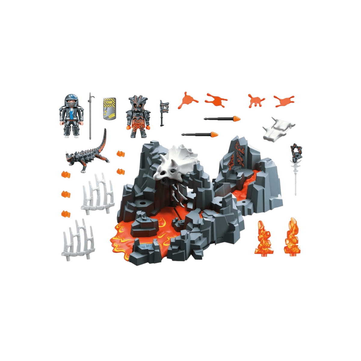 Playmobil Zestaw DINO Rise 70926 Strażnicy źródła lawy.