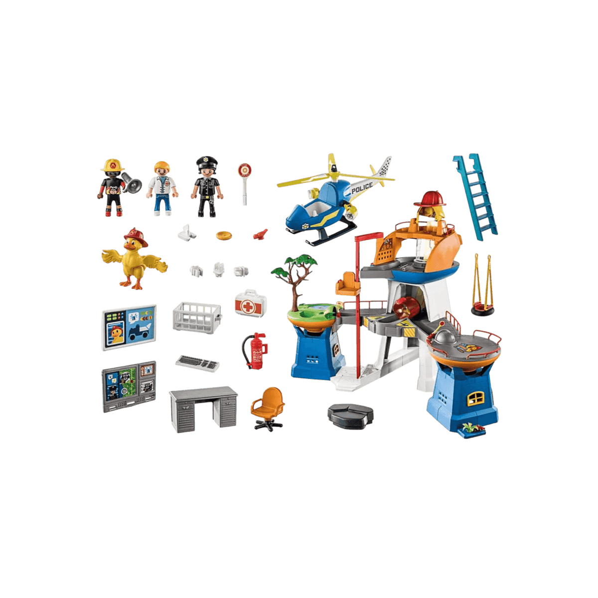Playmobil Zestaw figurek DUCK ON CALL 70910 Kwatera główna.