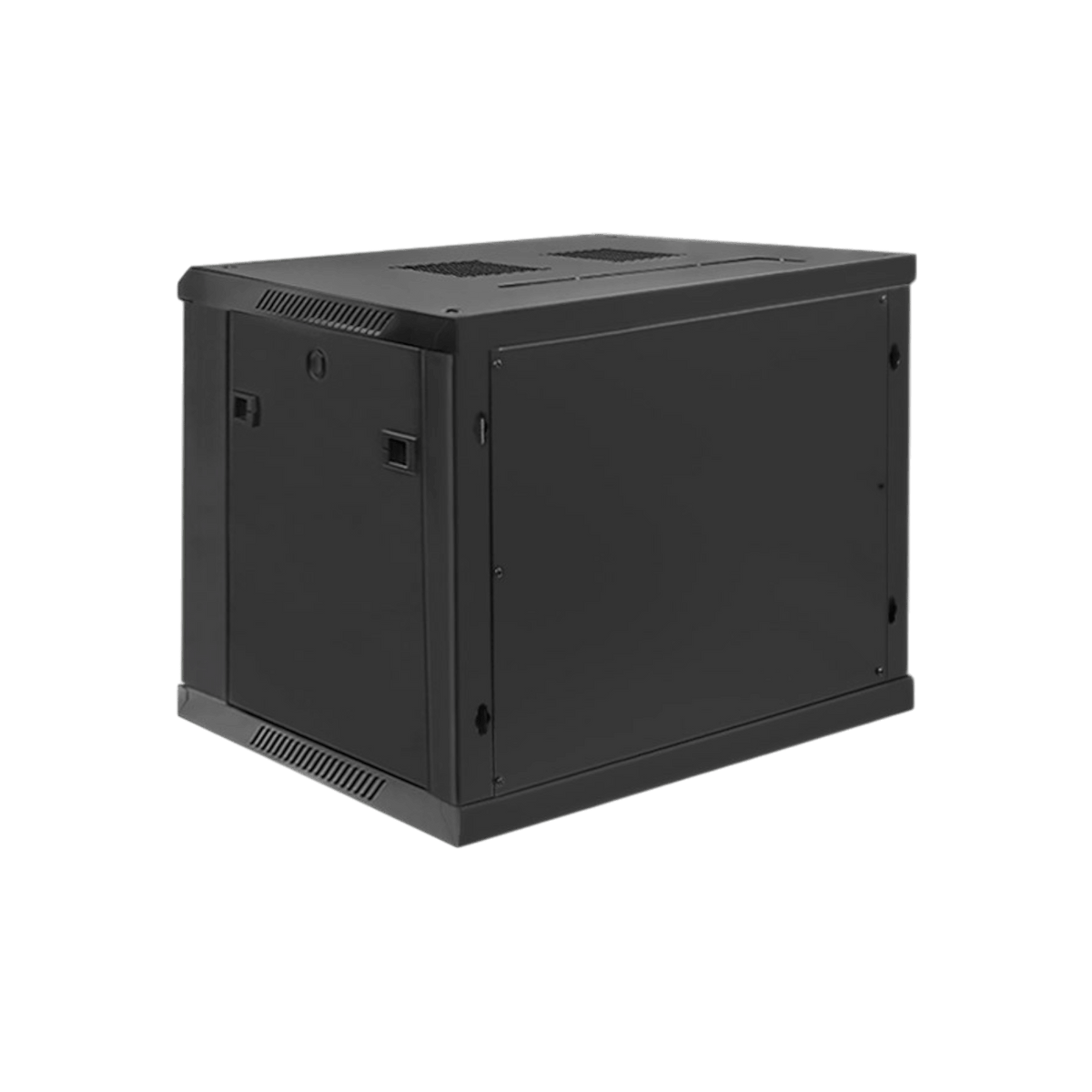 Szafa rack Qoltec 19" 9U 600x500x600mm wisząca Drzwi szklane Czarny.