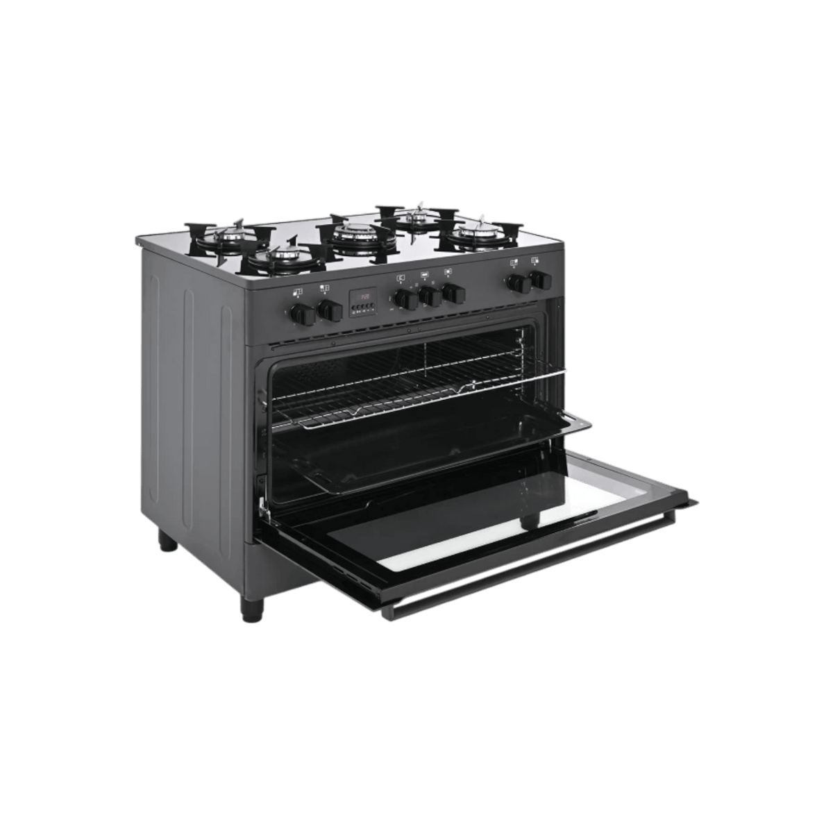Kuchnia gazowo-elektryczna Ravanson KWGE-K90 Glass Black.