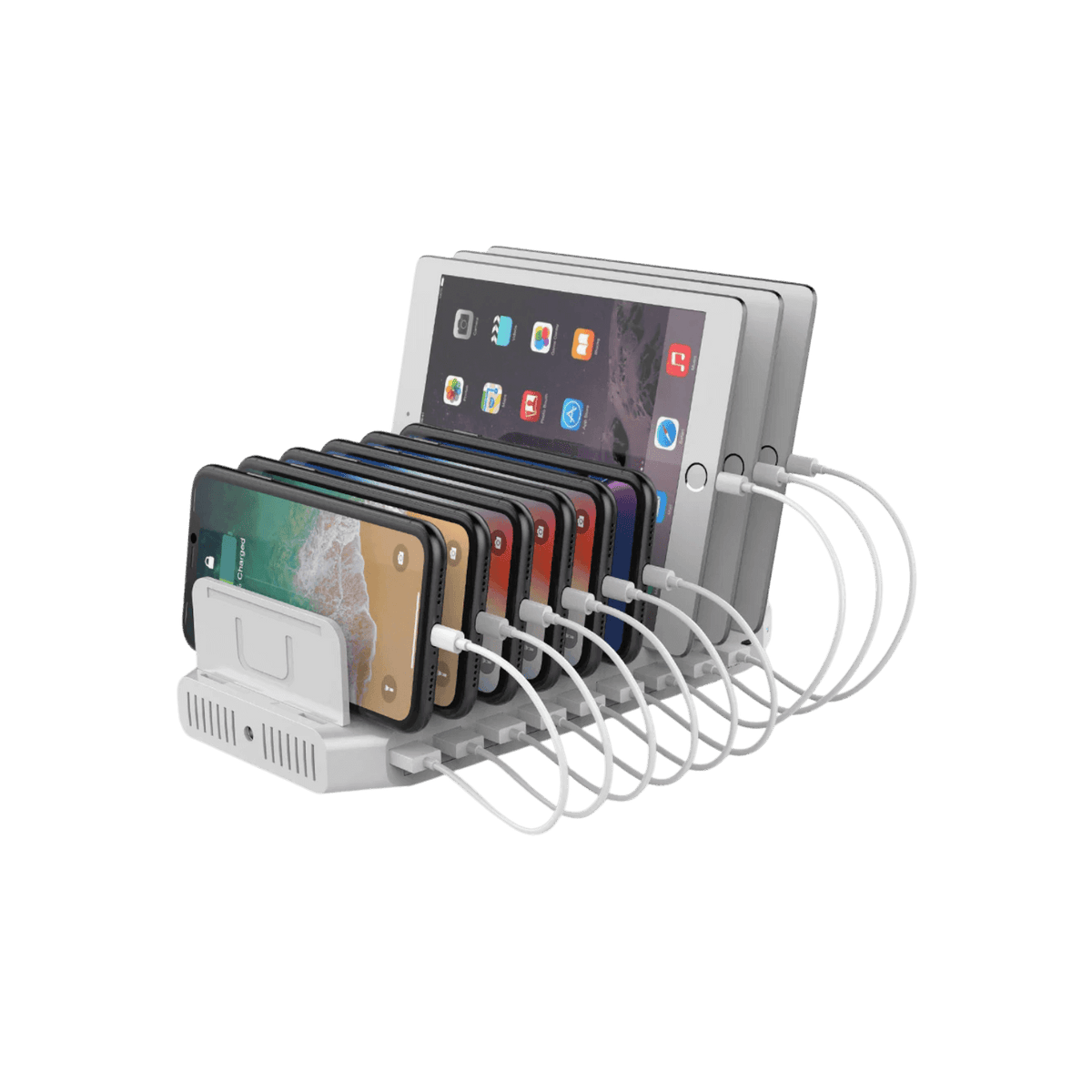 Stacja ładująca Unitek Y-2190 10x USB QC3.0 USB-C 160 W.