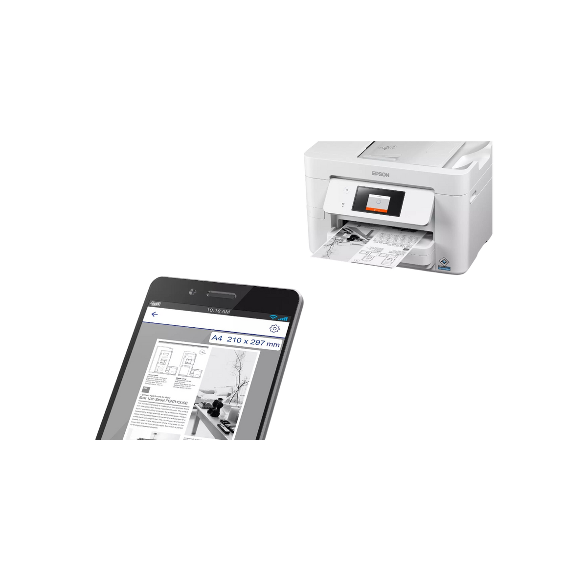 Urządzenie wielofunkcyjne atramentowe Epson WorkForce WF-M4619DWF.