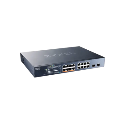 Switch zarządzalny Zyxel XMG1915-18EP 16xGbE (8xPoE+) 2xSFP+ 10G 180W.