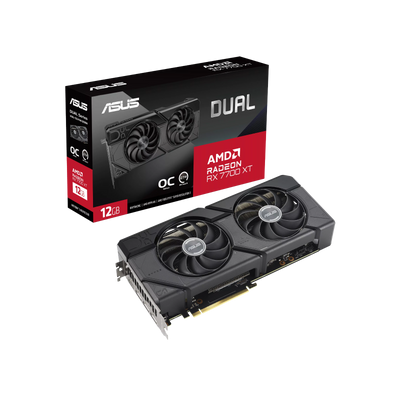 Karta graficzna Asus Dual Radeon RX 7700 XT OC 12GB GDDR6.