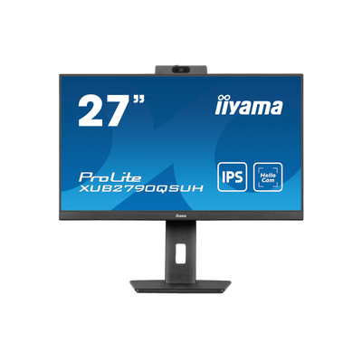 Monitor iiyama ProLite XUB2790QSUH-B1 27" IPS QHD Kamera Windows Hello.