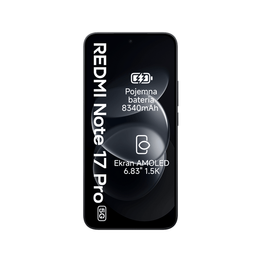 Smartfon Redmi Note 17 Pro 5G Czarny Front