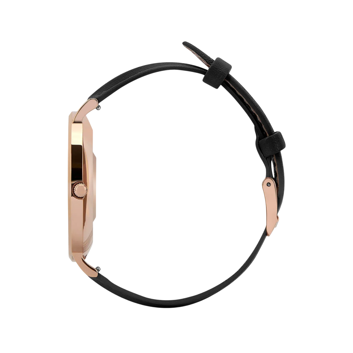 Smartwatch Garett Verona Złoto-czarny skórzany.