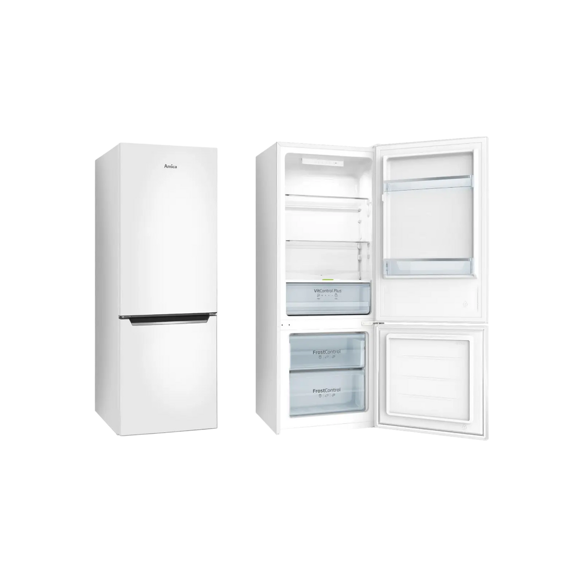 Lodówka wolnostojąca Amica FK244.4(E) Slim 144cm.