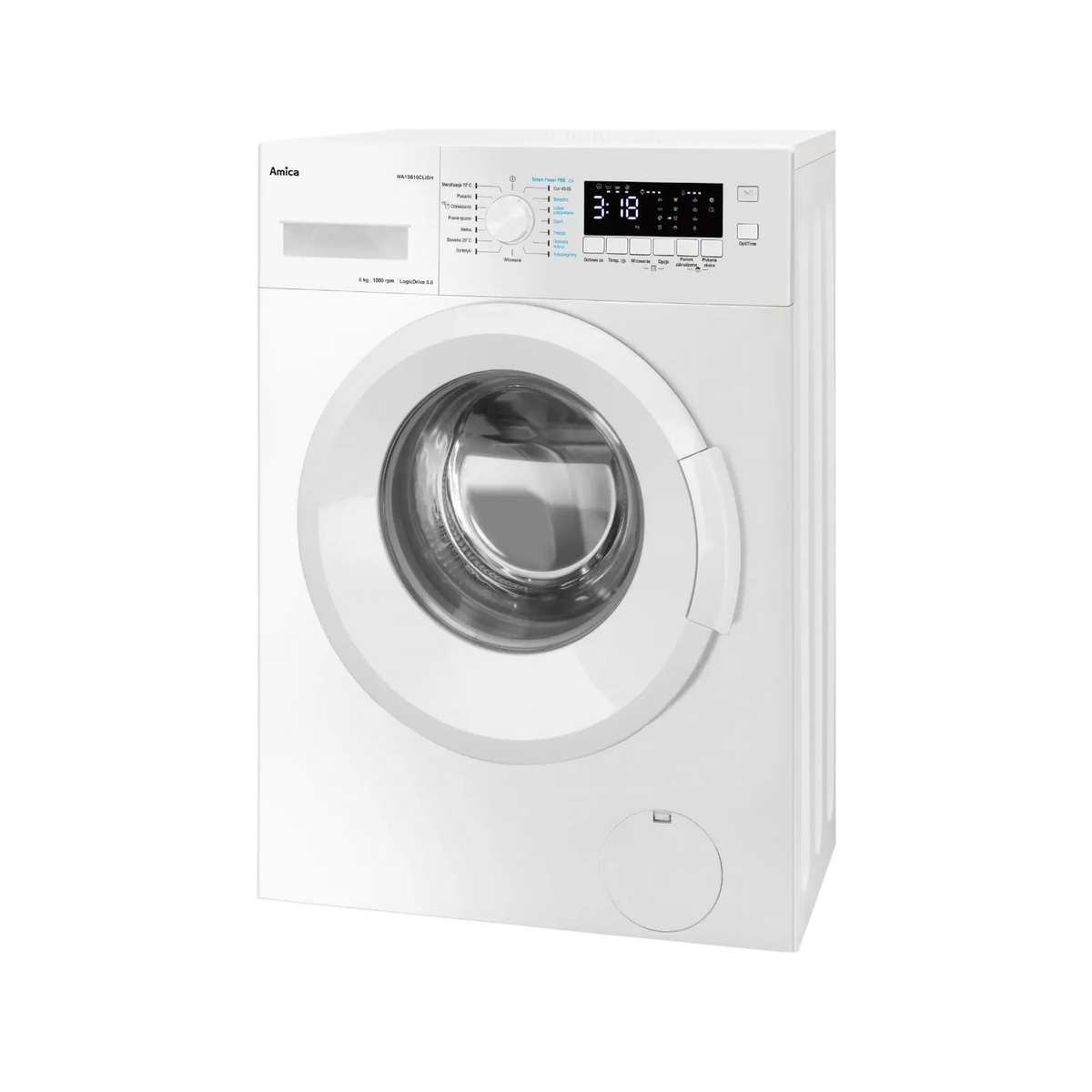 Pralka wolnostojąca Amica WA1S610CLiSH 6kg 1000rpm.