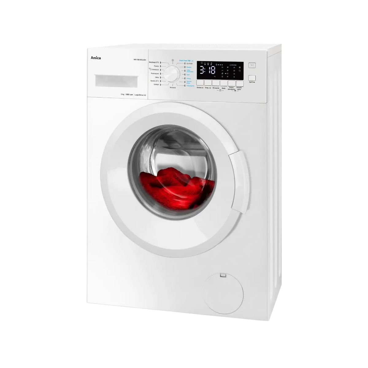 Pralka wolnostojąca Amica WA1S610CLiSH 6kg 1000rpm.