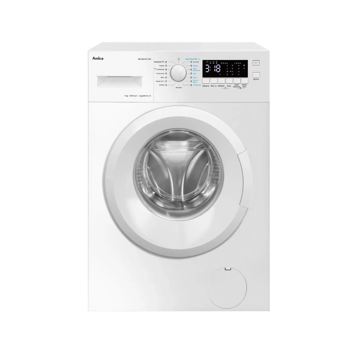 Pralka wolnostojąca Amica WA1S610CLiSH 6kg 1000rpm.