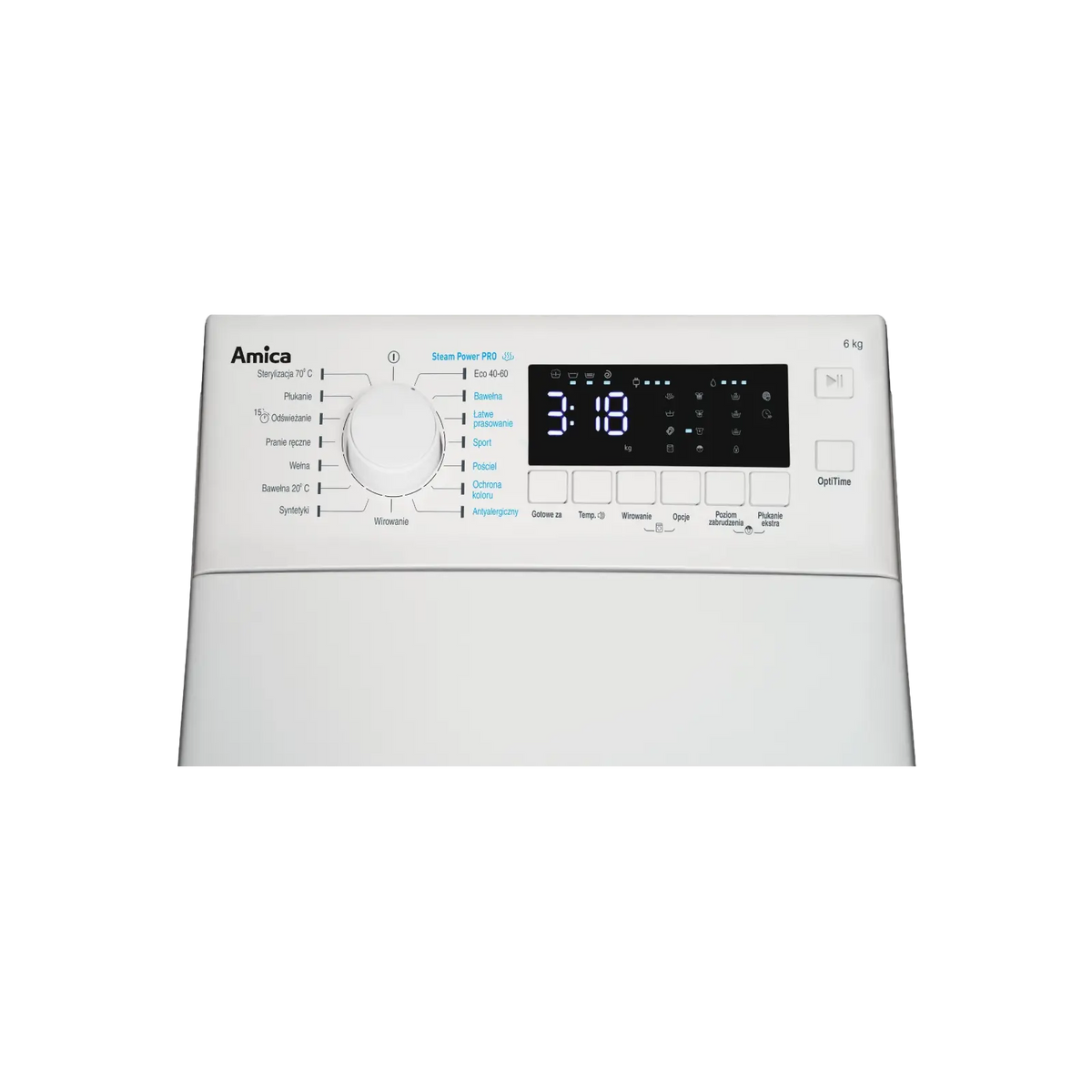 Pralka wolnostojąca Amica TWA1T610DLS 6kg 1000rpm.