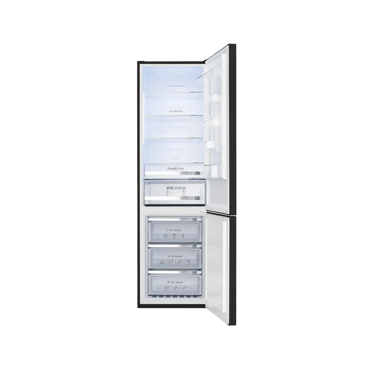 Lodówka wolnostojąca Amica FK3776.2DFZHC No Frost 200cm.