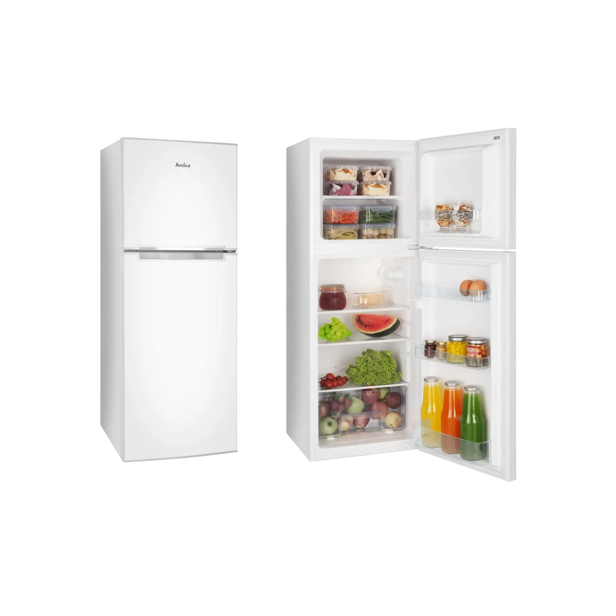 Lodówka wolnostojąca Amica FD207.4(E) Slim 128cm.
