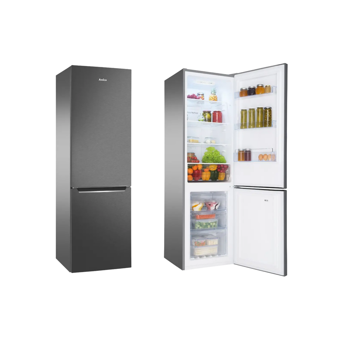Lodówka wolnostojąca Amica FK2995.2FTH(E) No Frost Slim 180cm.