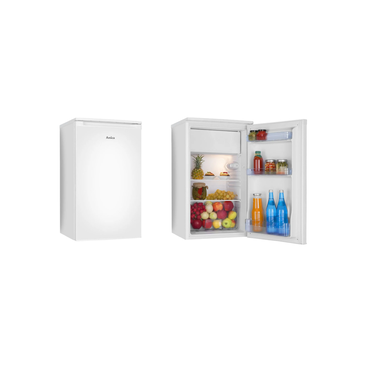 Lodówka wolnostojąca Amica FM107.4(E) Slim 84cm.