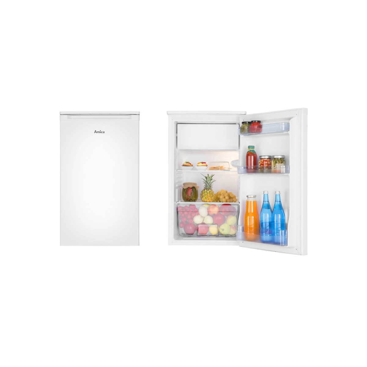 Lodówka wolnostojąca Amica FM107.4(E) Slim 84cm.