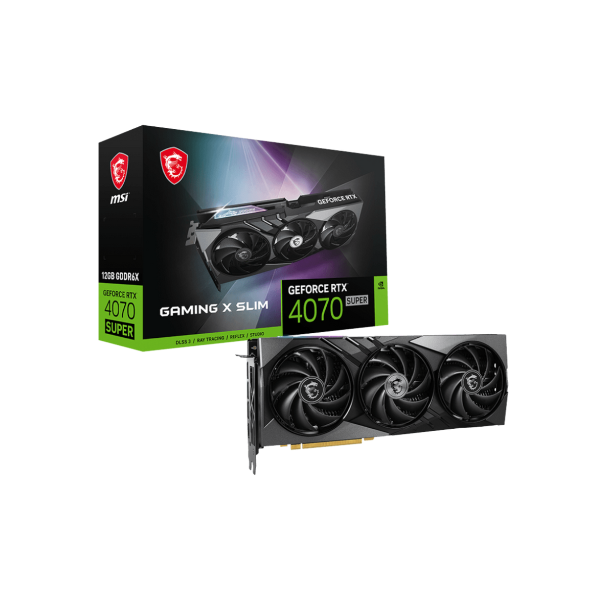 Karta graficzna MSI GeForce RTX 4070 SUPER GAMING X SLIM 12GB GDDR6X.