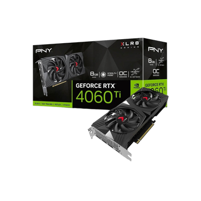 Karta graficzna PNY GeForce RTX 4060 Ti XLR8 Verto Dual Fan OC 8GB GDDR6.