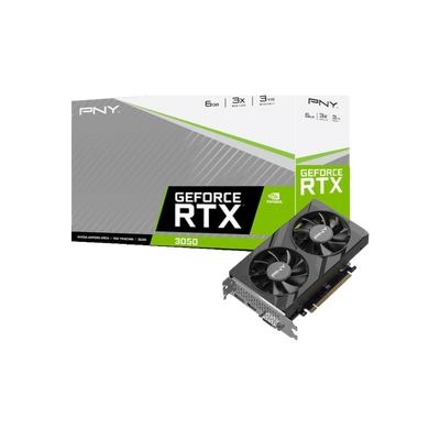 Karta graficzna PNY GeForce RTX 3050 Verto Dual Fan 6GB GDDR6.