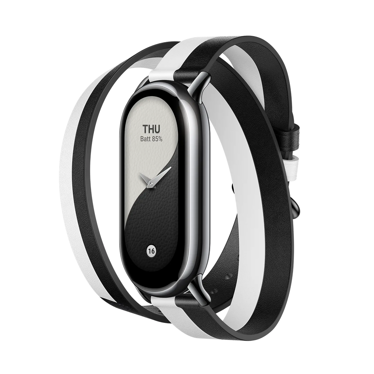 Wymienna opaska Xiaomi Smart Band 8 Double Wrap Strap Black And White.