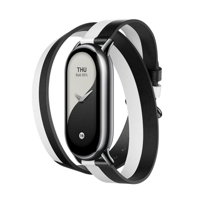 Wymienna opaska Xiaomi Smart Band 8 Double Wrap Strap Black And White.