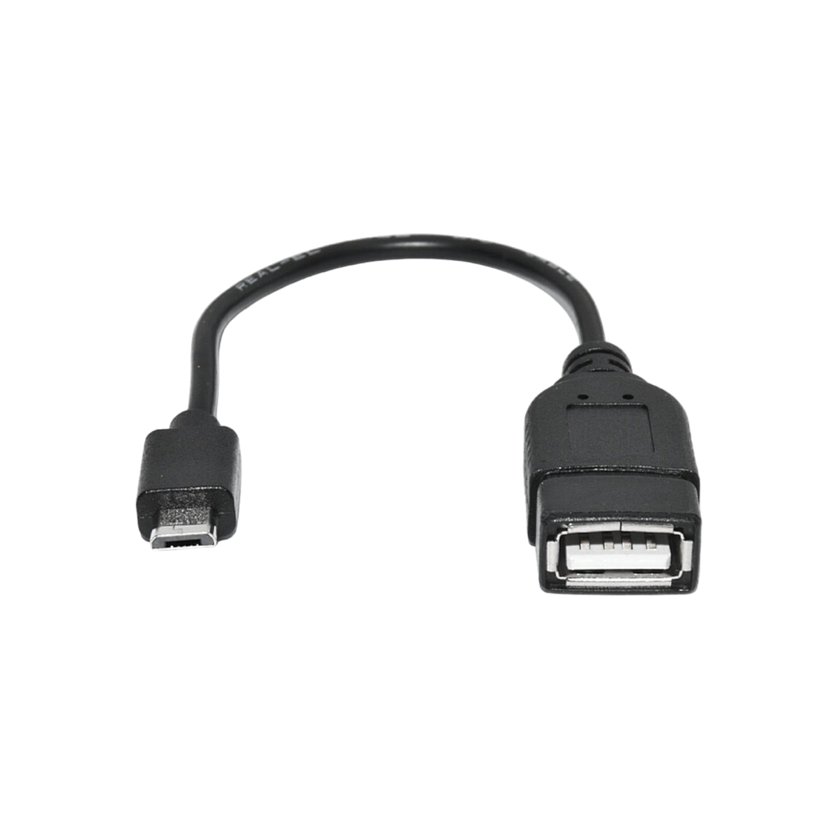 Kabel  adapter REAL-EL USB 2.0 OTG 0.1m.