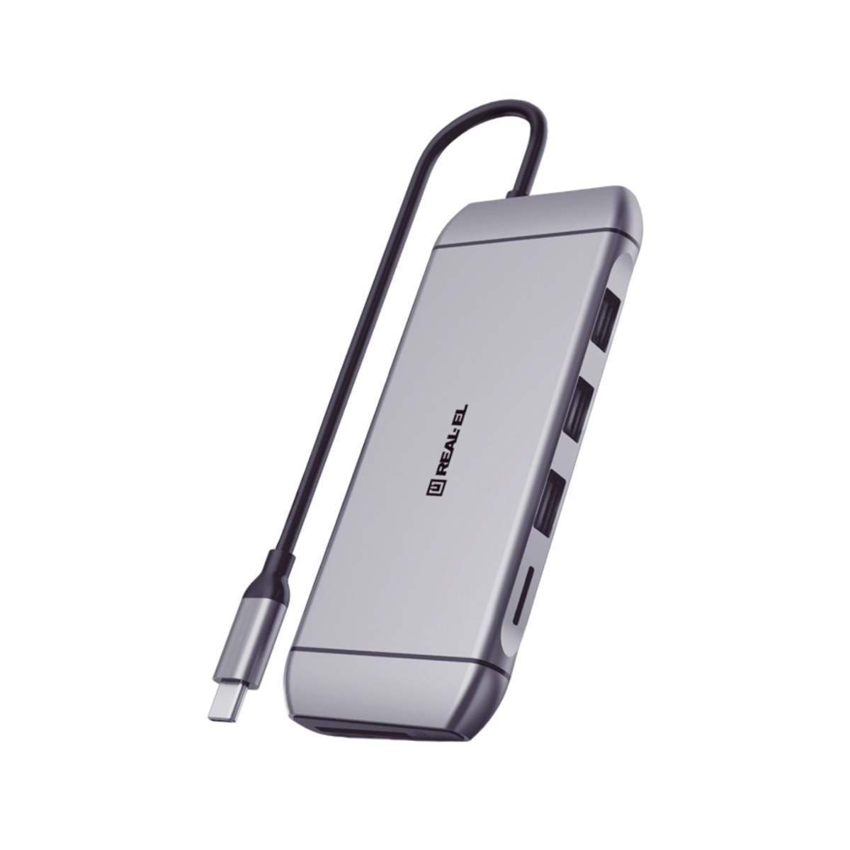 Wielofunkcyjna stacja dokująca REAL-EL CQ-900 USB-C.